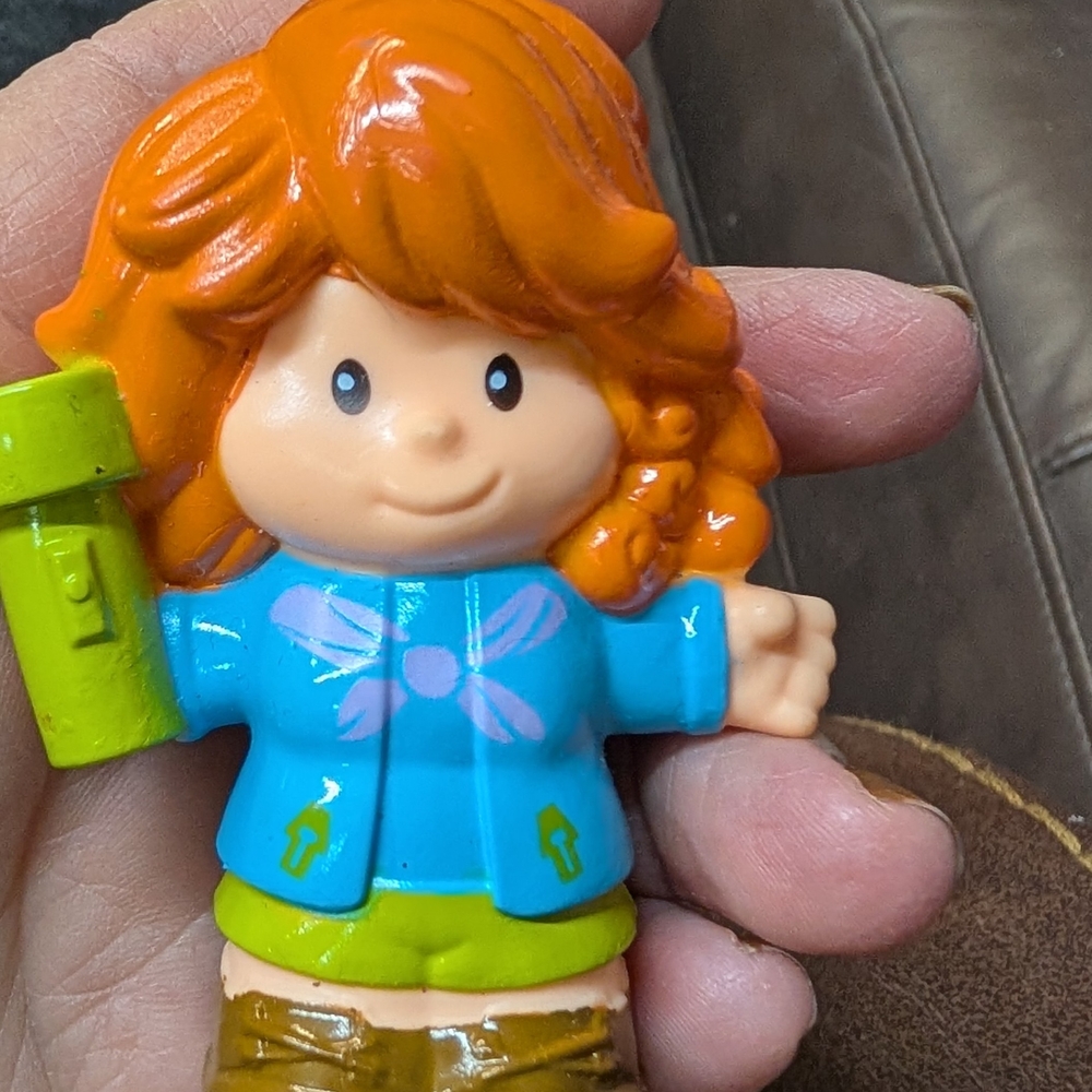 Fisher-Price Orange-Haired Figure with Blue Jacket